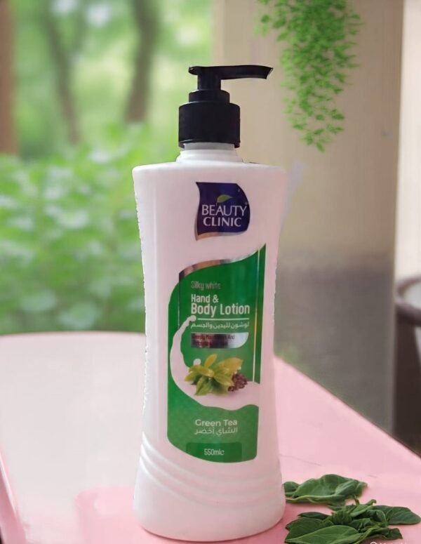 Beauty Clinic Silky White Hand & Body Lotion Deeply Moisturizers Green Tea 550ml