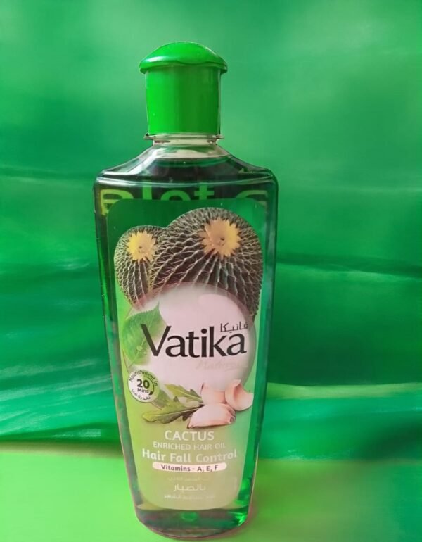 Vatika Naturals Enriched Cactus Hair Oil with Hair fall Control Vitamin A,E,F 200ml