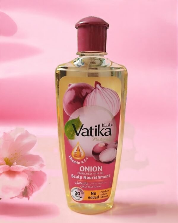 Vatika Onion Enriched Hair Oil Scalp Nourishment With Vitamins A,E,F