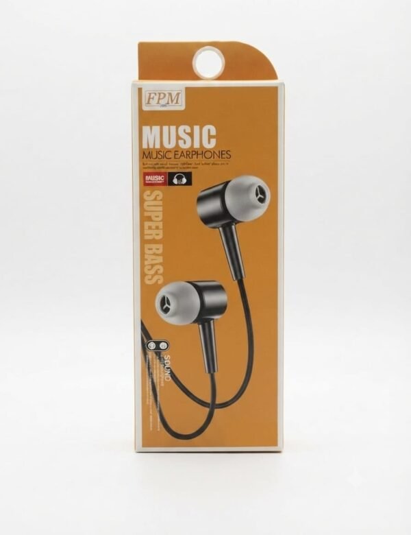 FPM Music Earphones Super Base Black